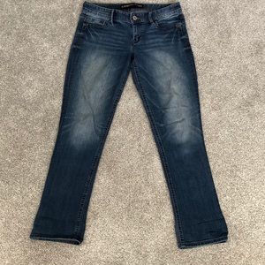 Low rise bootcut jeans
